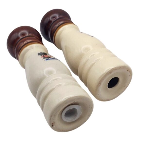 Vintage Ceramic Florida Souvenir Salt & Pepper Shakers 6.25" Collectible Beach - Picture 4 of 6